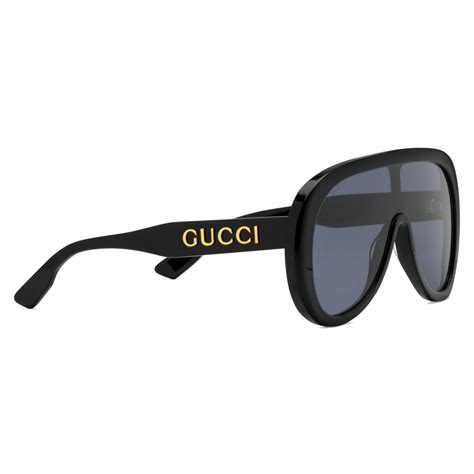 mascherina della gucci|Gucci Occhiali da sole a mascherina.